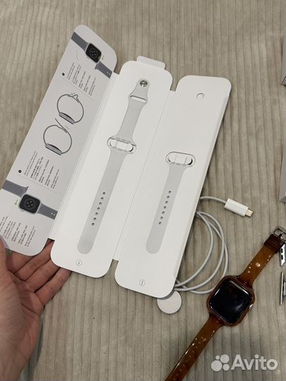 Часы apple watch series 8 45 mm silver