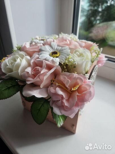 Букет из мыльных цветов 