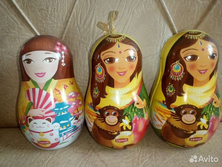 Баночки Матрешки и елочки Lipton