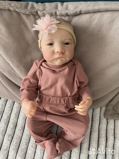 Кукла реборн 42 см полностью силикон