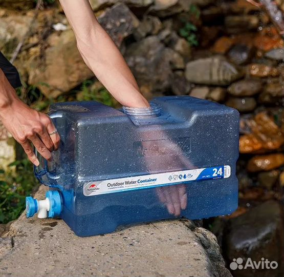 Канистра Naturehike для воды, 24 л., прозрачная;