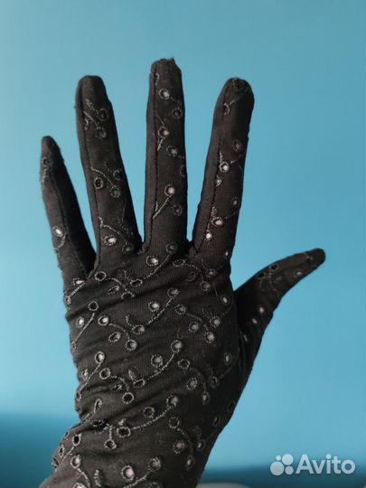 Перчатки женские черные