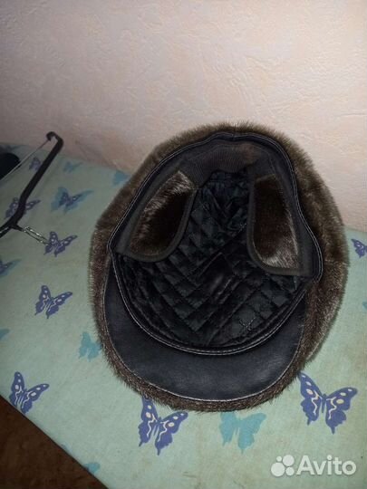 Меховая мужская кепка