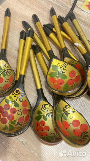 Деревянные ложки хохлома