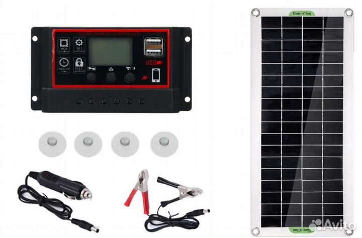 Солнечная панель 100 Вт, 12 В, 10 А