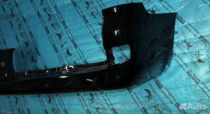 Бампер Ленд Крузер 200 под установку черный 15-21