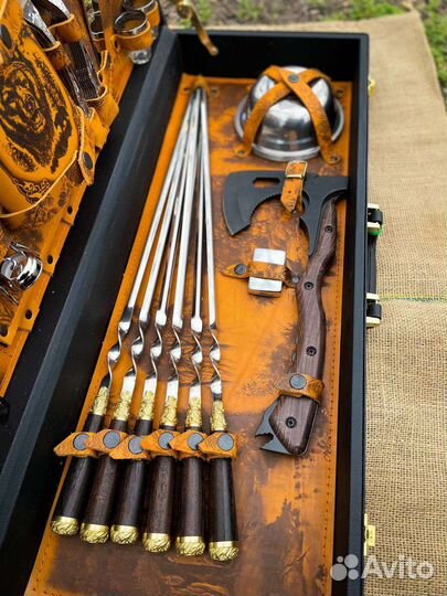 Шашлычный набор элита в кейсе