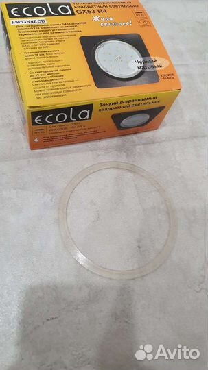 Светильник встраиваемый ecola