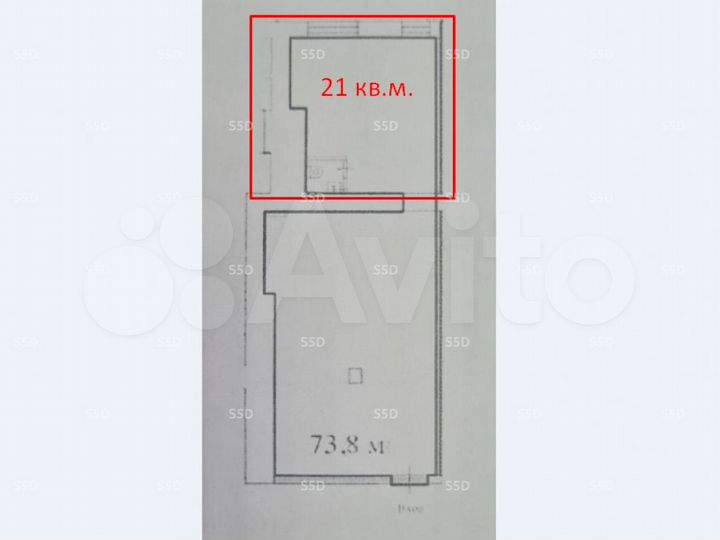Сдам помещение свободного назначения, 21 м²