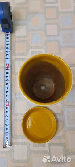 Горшок для цветов керамика с поддоном