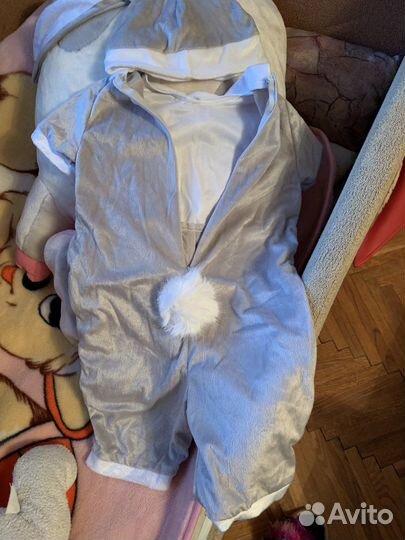 Новогодний костюм зайчика 92