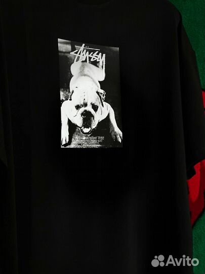 Хлопковая футболка stussy DOG lux
