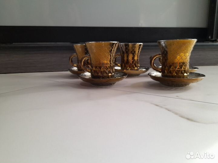 Кофейный сервиз 5 персон - клеймо осз