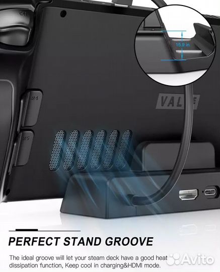 Док станция подставка для Steam Deck 5в1