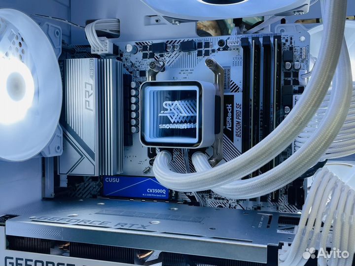 Белый пк Ryzen 7 5700x/32Gb/RTX 3070