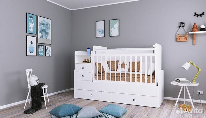 Детская кровать-трансформер Фея 1414