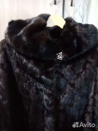 Шуба норковая с капюшоном 42 44 размер