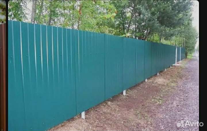 Монтаж установка заборов