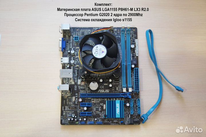 Комплект MB Asus - P8H61 + Pentium G2020