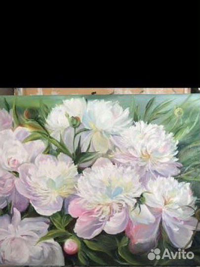 Картина э маслом на холсте Сирень