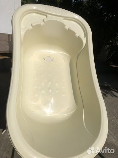 Детская ванночка с горкой + термометр