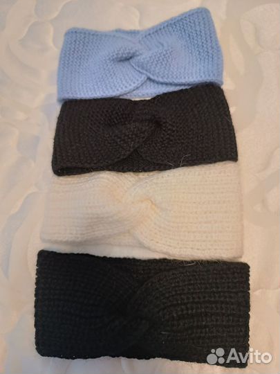 Повязка на голову вязаная
