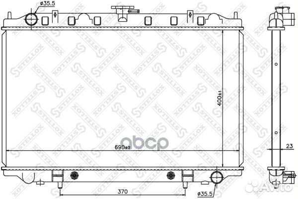 1025338SX радиатор системы охлаждения АКПП Niss