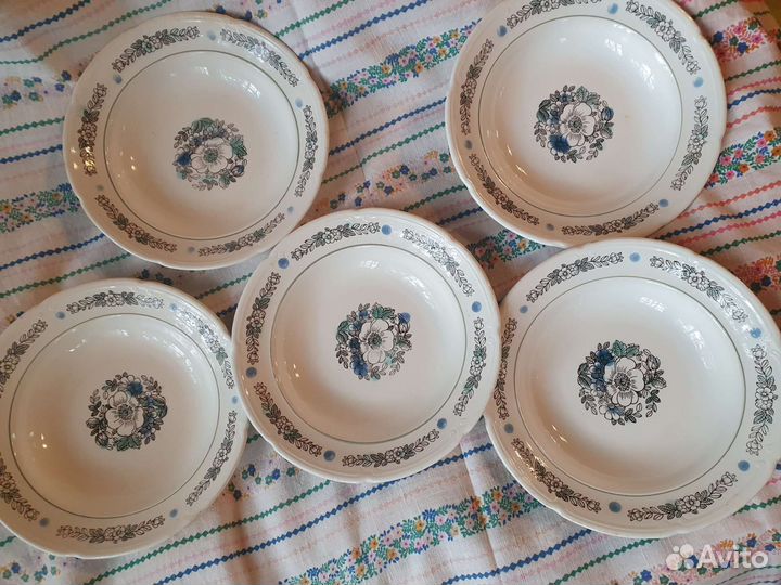 Набор тарелок 5шт зик Конаково СССР