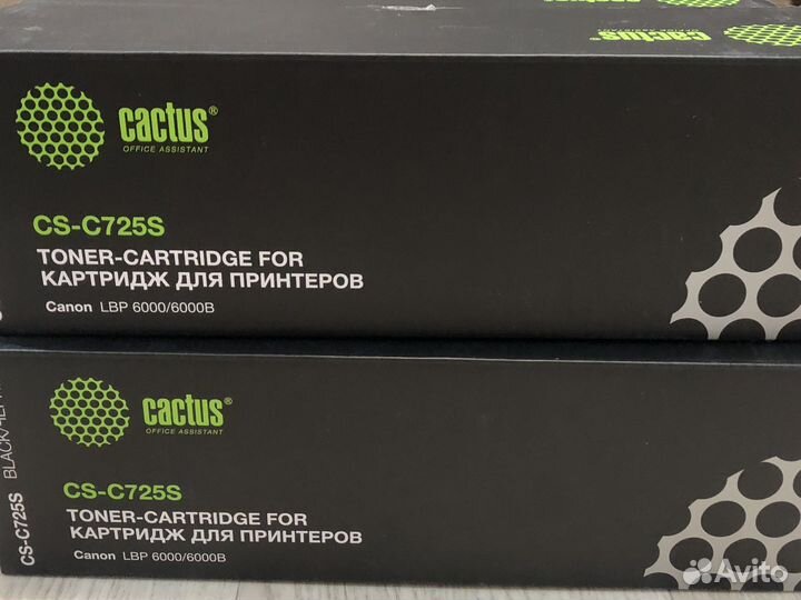 Картридж Cactus 725 (CS-C725S) для Canon