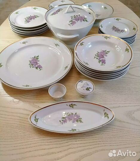 Сервиз столовый Сирень Дулёво