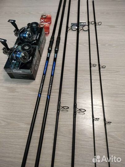 Карповый комплект удилище и катушка с байтранером