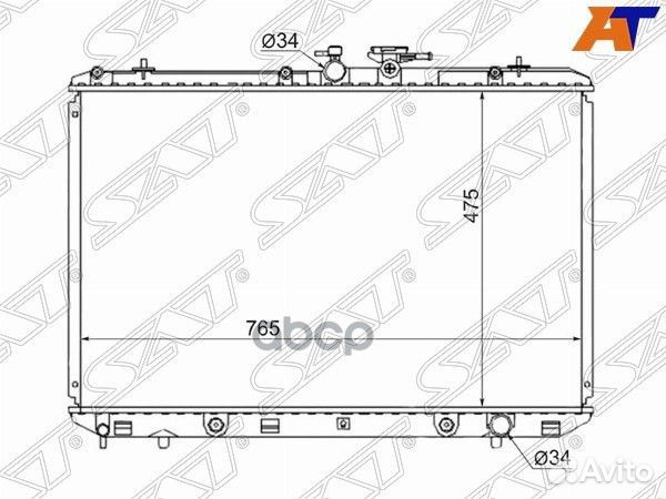 Радиатор Toyota Highlander 07-13 / Kluger V 07