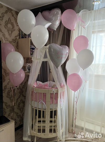 Кроватка-трансформер с маятником новая 8