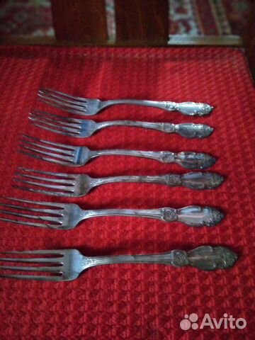 Вилки посеребренные