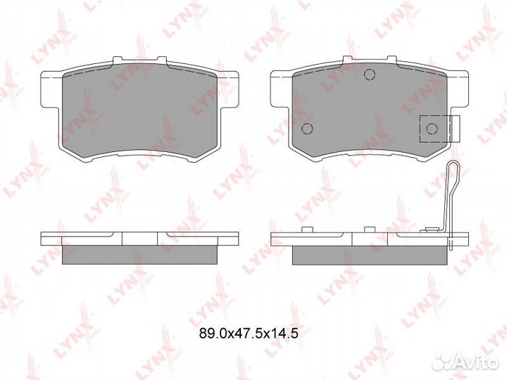 Колодки тормозные дисковые зад