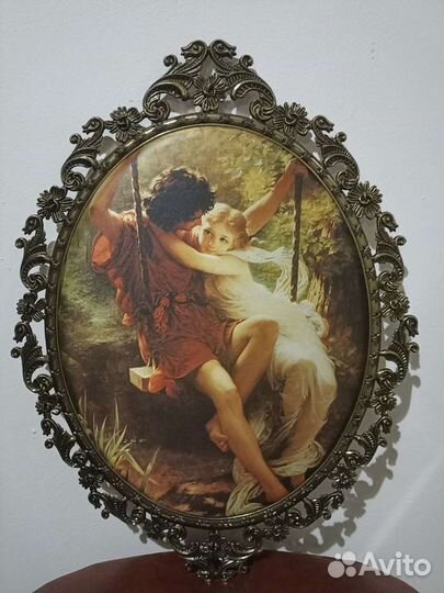 Картина шелкография в бронзе