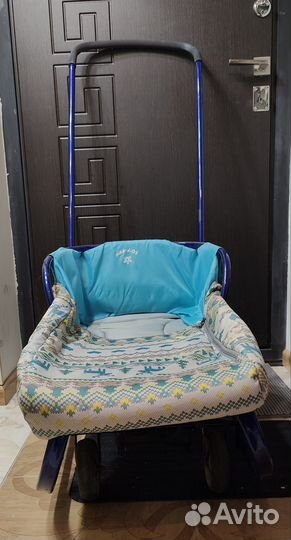 Детские санки на колесах бу