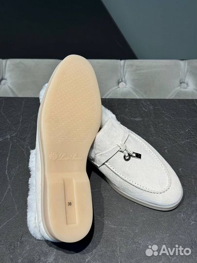 Лоферы Loro piana с мехом