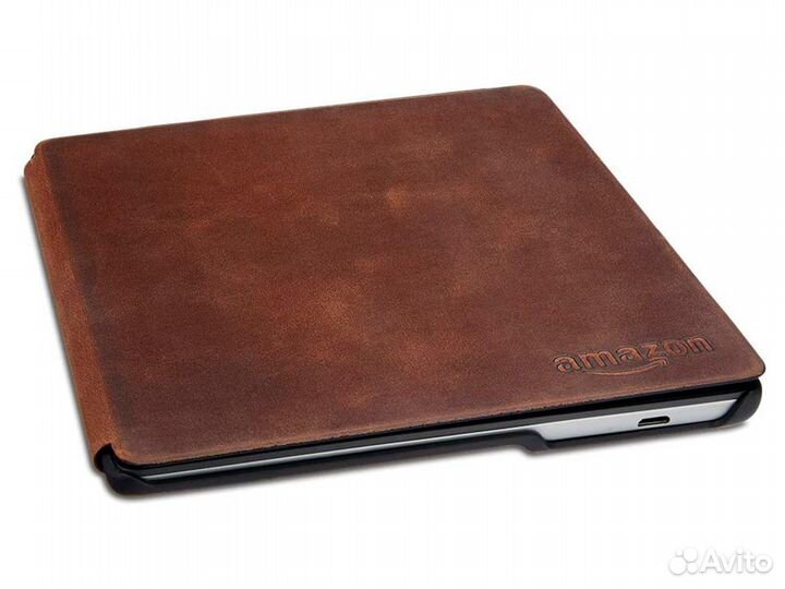 Обложка для Kindle Oasis коричневая кожаная