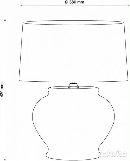 Настольная лампа декоративная Lucia Tucci Harrods