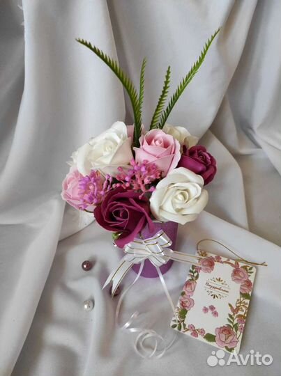 Мыльные розы букет