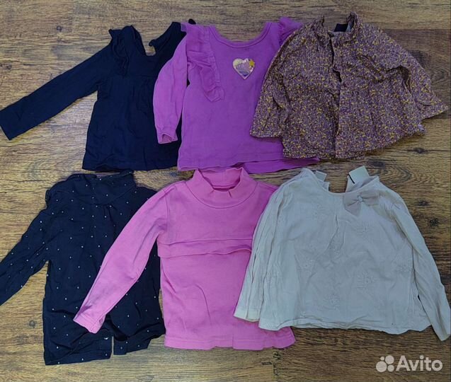 Большой пакет вещей на девочку 74-86