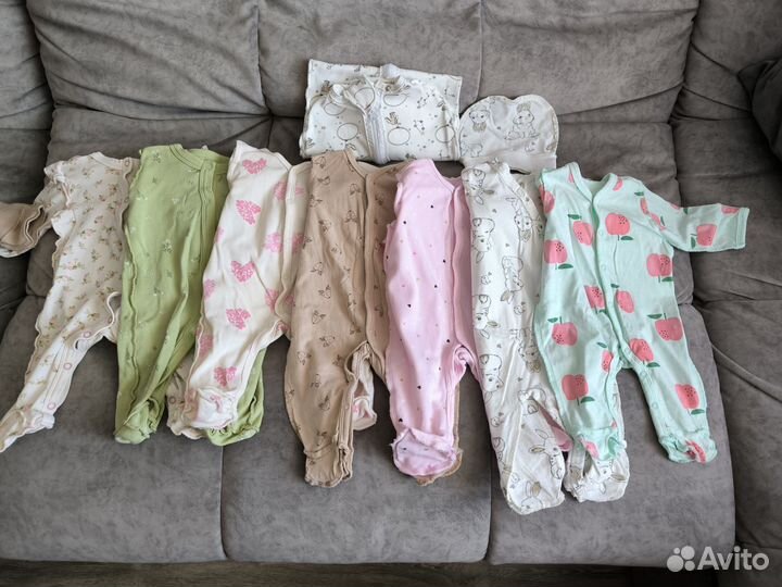 Вещи пакетом для девочки 50-56 размер