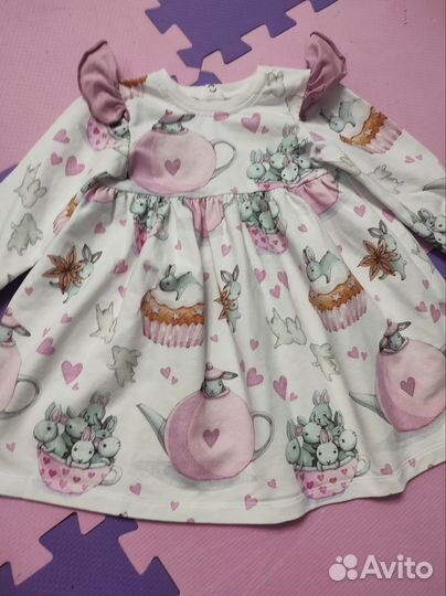 Платье детское трикотажное 80-86 размер