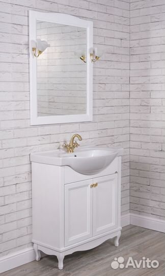 Мебель для ванной ValenHouse Эллина 80 белая, 2 дв