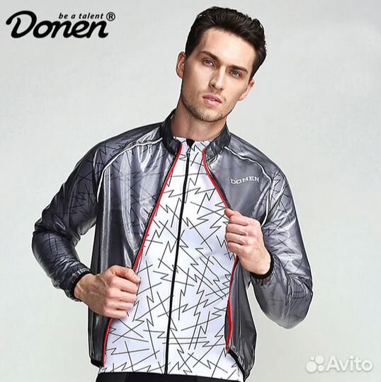 Велодождевик, дождевик, ветровка donen