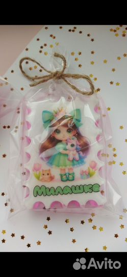 Мыло ручной работы с картинками