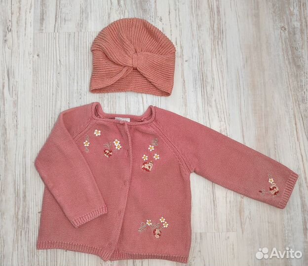 Комплект Next кофта с вышивкой и чалма