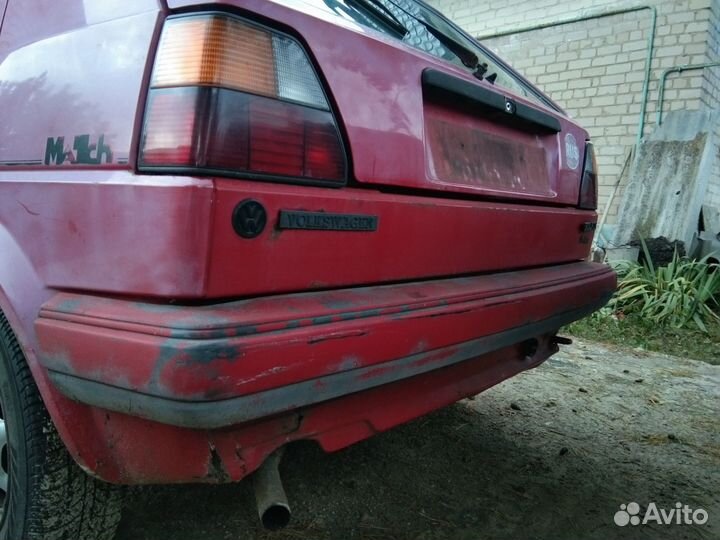 Бампер с усилителем VW Гольф 2 Задний