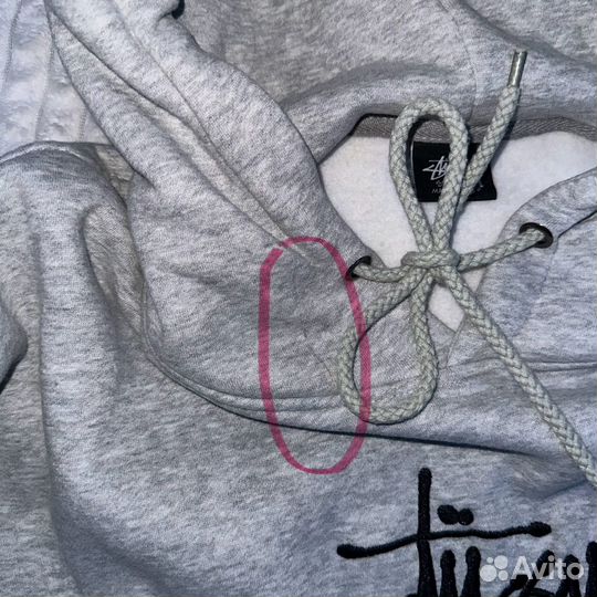 Толстовка stussy серая